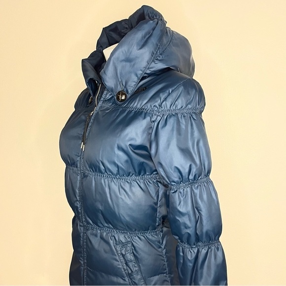 The North Face Puffer Quilted Jacket Teal 550 Insulated Hooded Women’s XS - Picture 4 of 11